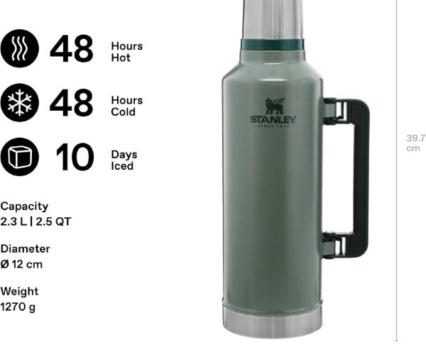 Stanley Classic Legendary Vakumlu Çelik Termos, 2.3 L