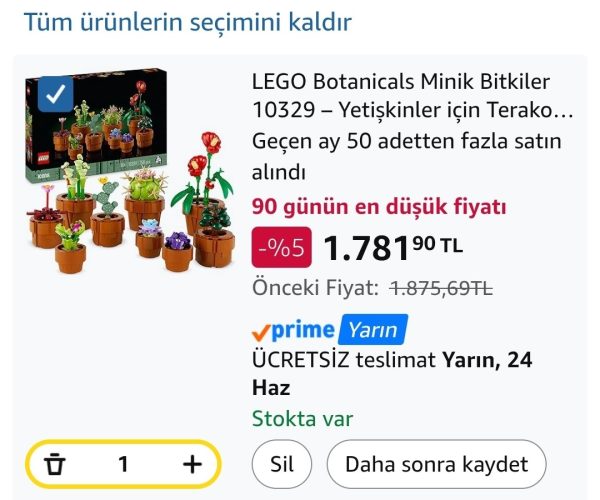 Fırsat: LEGO Botanicals Minik Bitkiler 10329 – Yetişkinler için Terakota Renkli Saksıda Kurak, Tropik ve Etçil Türlerde 9 Bitki İçeren Yapay Çiçek Modeli Yapım Seti, Sevgililer Günü Hediyesi Fikri (758 Parça)