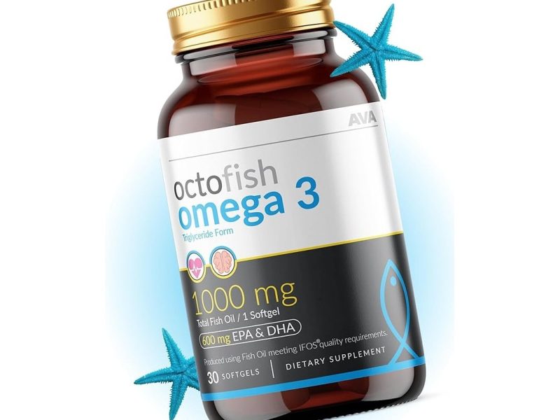 🛍️ Ava Vitamin EPA DHA Kokusuz Octofish İsviçre Omega 3 Balık Yağı 30 Kapsül