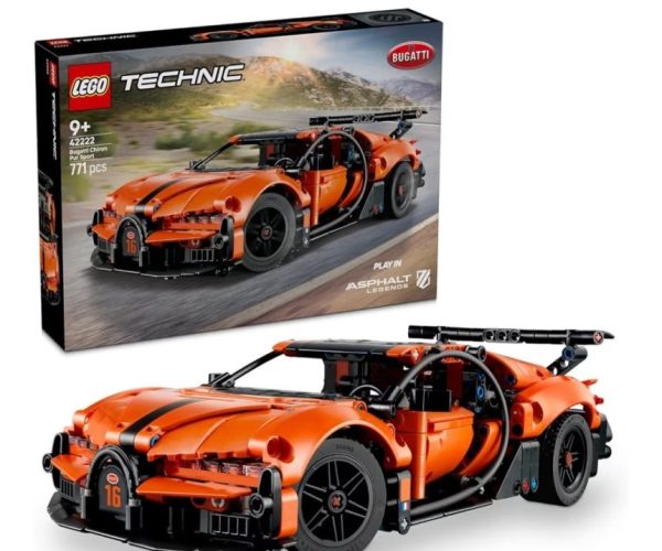 LEGO Technic Bugatti Chiron Pur Sport Hiper Araba 42222 – 9 Yaş Üzeri Kız ve Erkek Çocuklar için Gerçekçi Hareketler ve Mekanizmalar İçeren Yarış Arabası Oyuncak Yapım Seti, Hediye Fikri (771 Parça)