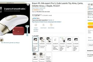 Braun IPL Silk·expert Pro 5, Evde Lazerle Tüy Alma, Çanta, Gillette Venus, 2 Başlık, PL5221
