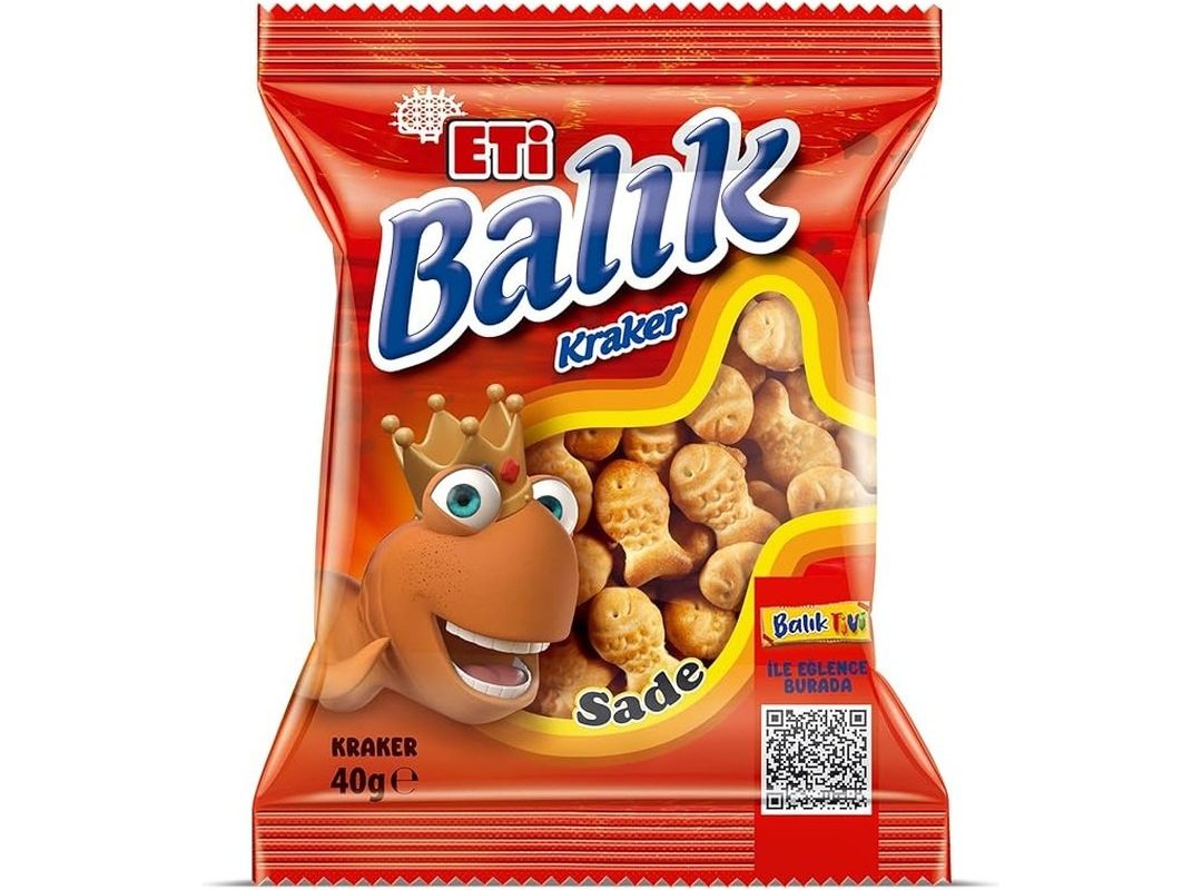 🛍️ Eti Balık Kraker 40 g x 16 Adet