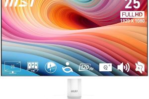 (%9.68) MSI 24.5″ PRO MP251W E2, Kurumsal Monitör, FHD, 16:9 Flat, IPS, 120HZ 1ms Adaptive-Sync Beyaz