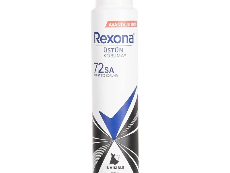 Rexona Kadın Sprey Deodorant Invisible Beyaz İz Sarı Leke Karşıtı 72 Saat Kesintisiz Üstün Koruma 200 ml