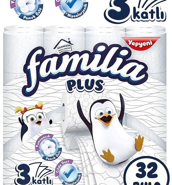 (%34.16) Familia Plus 3 Katlı Tuvalet Kağıdı 32’li 1 Paket (1 x 32 Adet)