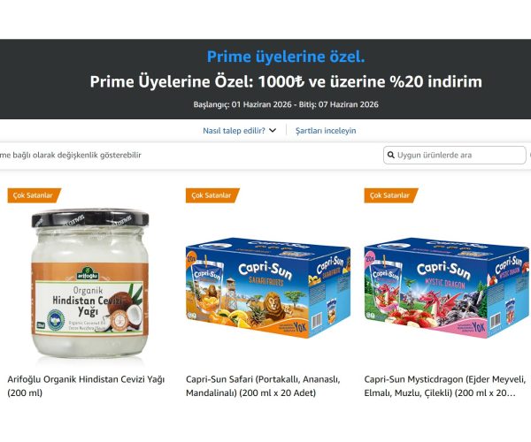 📦 Satıcı: Amazon — %20 İndirim
