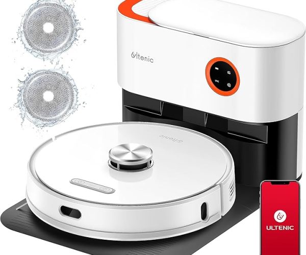 (%10) Ultenic T10 Pro robot süpürge, silme fonksiyonlu, istasyonu, 4000 Pa temizlik robotu, uzun çalışma süresi 200 dakika, LiDAR navigasyon, halı algılamalı robot süpürge, kartografi, WiFi/App — %10 İndirim