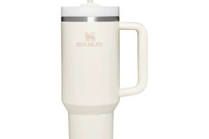 Stanley Quencher Pipetli Termos Bardak, 1.18 Litre, Krem