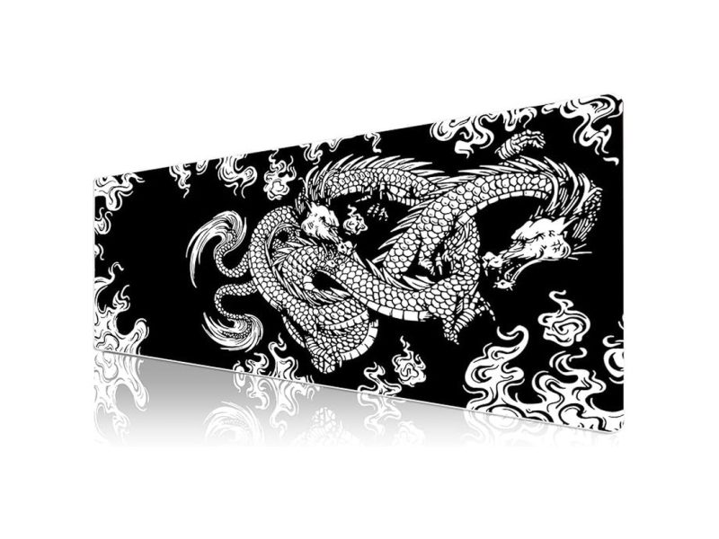 🛍️ Klasse Pro   10 Farklı Model Dikişli Kenar 90×40 cm Oyuncu Gaming Mouse Pad (Dragon Knot, 90×40 cm)