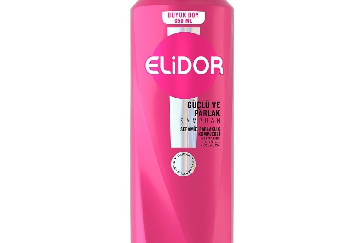 Elidor Saç Bakım Şampuanı, Güçlü ve Parlak, 650 ml