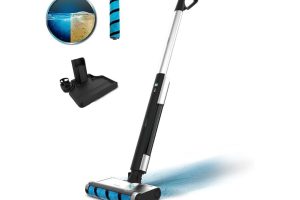🛍️ Cecotec FreeGo Wash Elektrikli Paspas, 40W, 40 Dakika Çalışma Süresi, Wet Jalisco Emici Silindir, 420 ml Temiz ve 150 ml Kirli Su Tankı, Otomatik Püskürtme, Kendini Temizleme İstasyonu