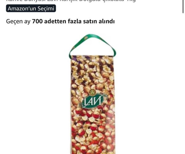 Kahve Dünyası Lavi Karışık Dolgulu Çikolata 1kg 🔎