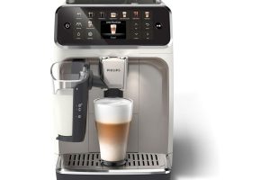 🛍️ Philips Ev Aletleri Türkiye 5500 Serisi LatteGo Tam Otomatik Espresso Makinesi EP5543/90 20 İçecek, Beyaz Krom