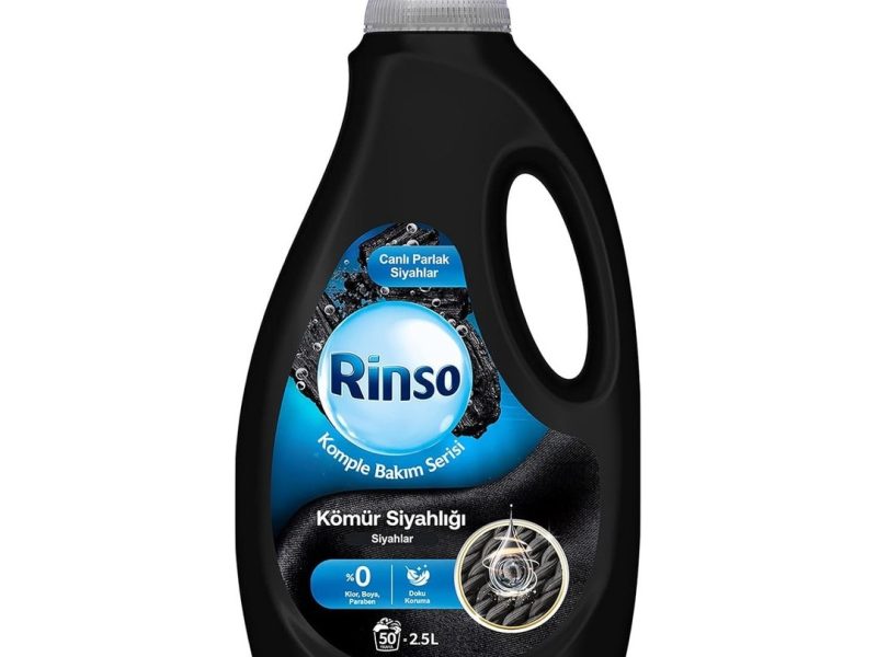 🛍️ Rinso Sıvı Çamaşır Deterjanı Komple Bakım Serisi Kömür Siyahlığı Siyahlar 2.5 L