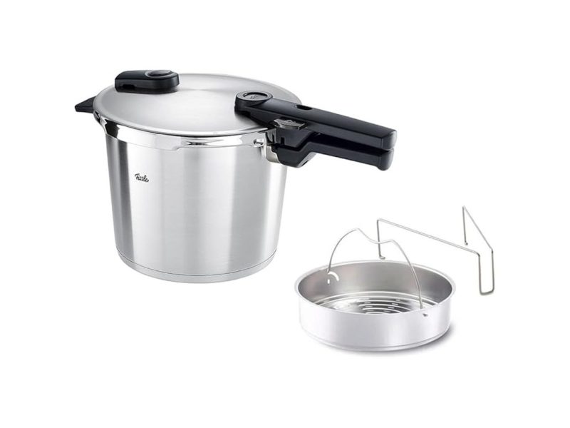 🛍️ Fissler Vitaquick Premium Düdüklü Tencere Buhar Aparatı Gümüş 6 Litre