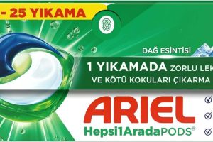 Ariel Hepsi1Arada PODS Kapsül Çamaşır Deterjanı Beyazlar ve Renkliler 25 Yıkama