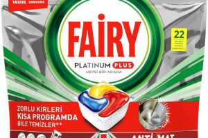 Fairy Platinum Plus Bulaşık Makinesi Deterjanı Kapsülü 22 Yıkama Limon Kokulu