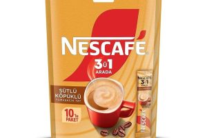 🛍️ Nescafé 3’ü 1 Arada Sütlü Köpüklü Çözünebilir Kahve Karışımı 10’lu, 17,4 g