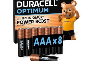 🛍️ Duracell Optimum AAA İnce Kalem Pil (8’li Paket)   Alkalin Pil 1,5V   Pil Saklama Paketi   LR03 MX2400