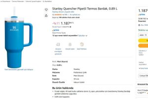 Stanley Quencher Pipetli Termos Bardak, 0.89 L