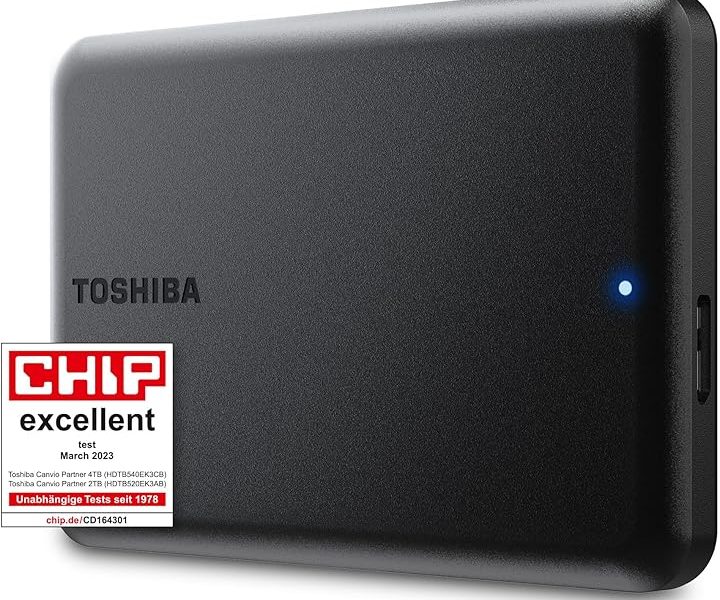 (%26.18) Toshiba Canvio Partner 2 TB taşınabilir 2, 5 inç harici HDD, USB 3.2 Gen 1, Mac ve Windows ile uyumlu, USB ile çalışır