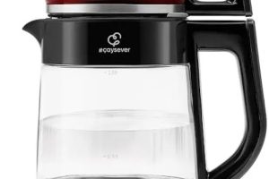 KARACA Çaysever 3 in 1 Konuşan Cam Çay Makinesi Su Isıtıcı ve Mama Suyu Hazırlama 1700W Black