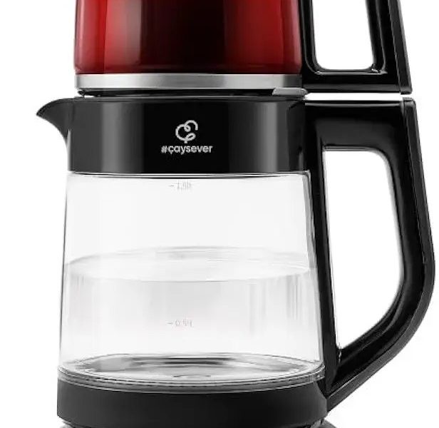 KARACA Çaysever 3 in 1 Konuşan Cam Çay Makinesi Su Isıtıcı ve Mama Suyu Hazırlama 1700W Black