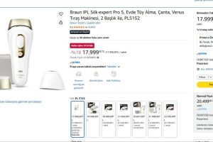 Braun IPL Silk·expert Pro 5, Evde Tüy Alma, Çanta, Venus Tıraş Makinesi, 2 Başlık ile, PL5152