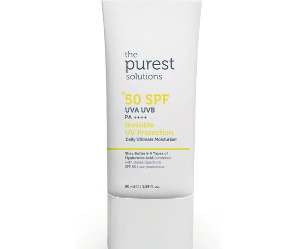 🛍️ The Purest Solutions, Yüksek Koruma ve Nemlendirici Etkili Güneş Koruyucu Krem SPF 50, 50 ml