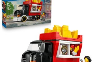 LEGO City Patates Kızartması Kamyonu 60488 – 5 Yaş ve Üzeri Çocuklar için Satıcı ve Müşteri Minifigürü ile Yemek Aksesuarları İçeren Yaratıcı Oyuncak Yapım Seti, Çocuklar için Hediye Fikri (216 Parça) LEGO City