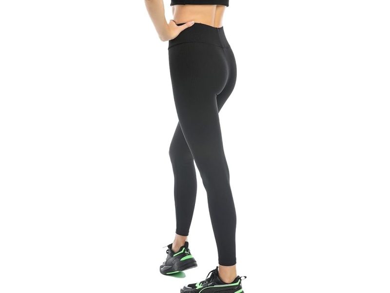 🛍️ Yüksek Bel, Fitilli, Toparlayıcı Kaşkorse Örme Tayt