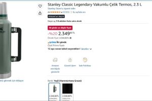 Stanley Classic Legendary Vakumlu Çelik Termos, 2.3 L