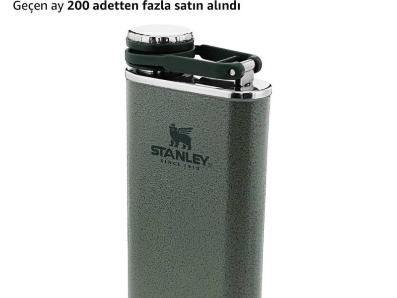Stanley Klasik Paslanmaz Çelik Cep Matarası, 0.23 Litre, Yeşil