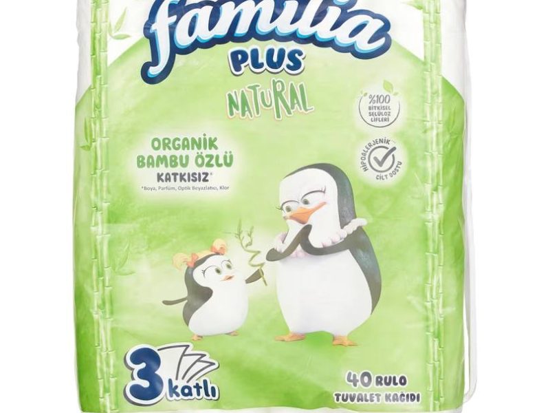 Familia Plus Natural 40’lı Paket Tuvalet Kağıdı