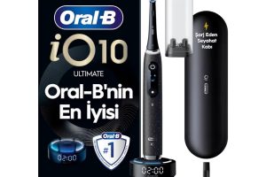 Oral-B iO Sense ile iO – 10 Siyah Elektrikli/Şarjlı Diş Fırçası — %82 İndirim