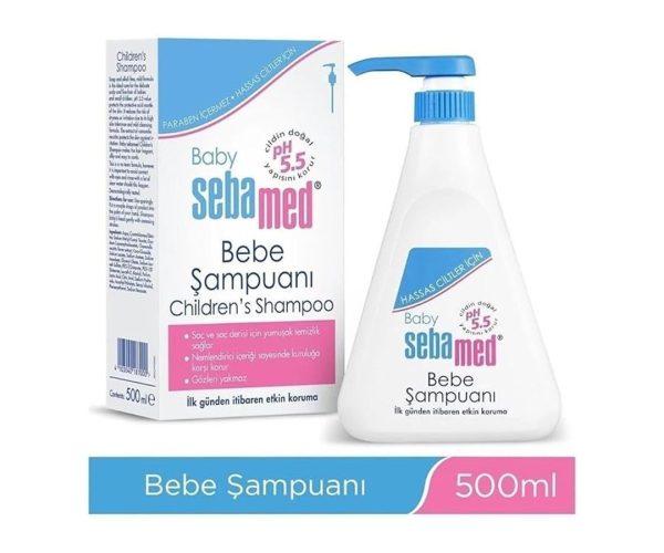 🛍️ Sebamed Baby pH 5.5 Göz Yakmayan Formül Nemlendirici Etkili Papatya Özütlü Bebek Şampuanı 500 ml