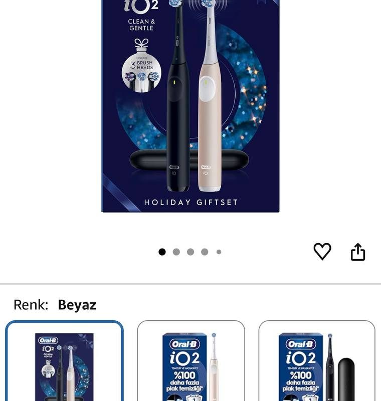 Oral-B iO2 Hediye Şarjlı Fırça