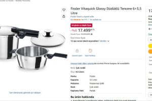 Fissler Vitaquick Glossy Düdüklü Tencere 6+3,5 Litre
