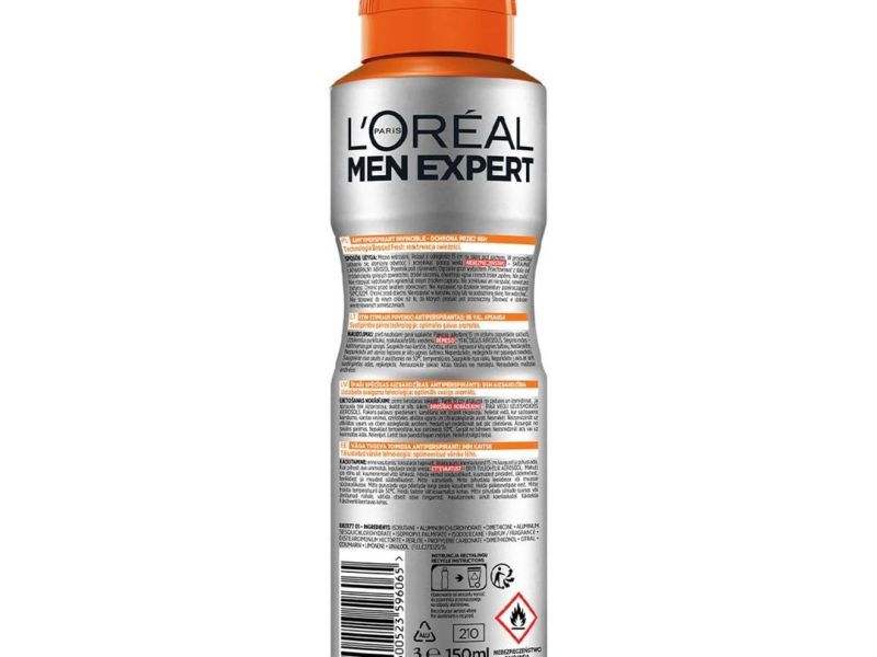 🛍️ L’Oreal Paris Men Expert Invincible Anti Perspirant Sprey Deodorant 150 ml