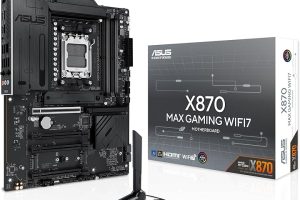 (%10) ASUS X870 MAX GAMING WIFI7 AMD X870 AM5 DDR5 8000 HDMI 2xUSB4 3x M2 USB3.2 WiFi 7 + BT AURA RGB 5Gbit LAN ATX 12+2+1 Güç Aşamaları, Çift USB4, 3xM.2 slot, Advanced AI PC-Ready — %10 İndirim