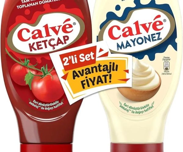 Calve Ketçap Mayonez Orta Set 810 g
