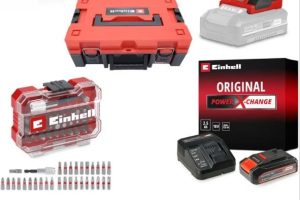 Einhell TC-CD 18/35 Li + TE-JS 18/80 Li Akülü Vidalama ve Dekupaj Testere Seti (2,5 Ah Akü ve Şarj Cihazı, 32 Parça Uç Seti ve Çanta Dahildir)