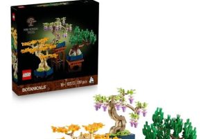LEGO Botanicals Mini Bonsai Ağaçları 10373 – Bitki Tutkunu Yetişkinler için Ginkgo, Wisteria ve Siyah Çam Ağaçlarından Oluşan Dekoratif Bitki Modeli, Yaratıcı Hediye Fikri (709 Parça)