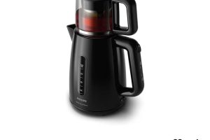 Philips Daily Collection Çay Makinesi – Otomatik Sıcak Tutma, 1.9L Su Isıtıcısı, 0.9L Cam Demlik, Hızlı Kaynatma 1700W, Kireç Filtresi, Kolay Dökme İçin Kablosuz Taban (HD7301/0