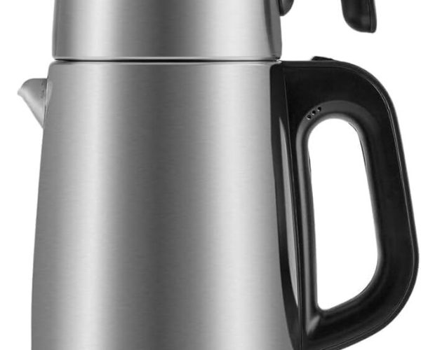Homend Royaltea 1711h Çelik Çay Makinesi Inox Siyah