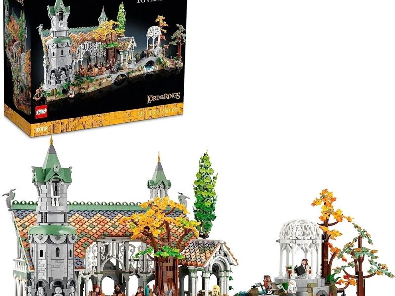 LEGO Icons YÜZÜKLERİN EFENDİSİ: RIVENDELL 10316 – Yetişkinler için Hediye Fikri, Frodo, Sam, Bilbo Baggins, Boromir, Legolas ve Gri Gandalf Dahil 15 Minifigür İçeren Model Yapım Seti (6167 Parça)