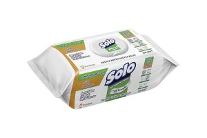 🛍️ SOLO Yüzey Temizleme Mendili Doğal Güç Beyaz Sabun 100 Yaprak