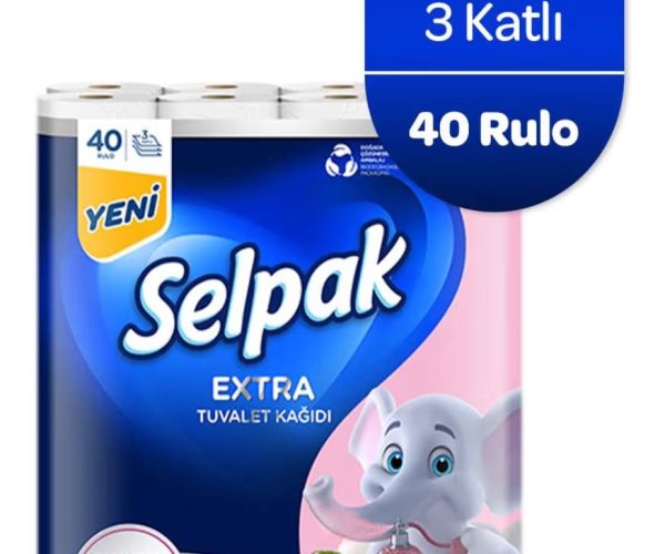 Selpak Extra 40’lı Pamuklu Pudra Kokulu Tuvalet Kâğıdı