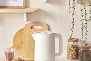 Homend Heatrow Cooltouch 1618H Paslanmaz Çelik El Yakmaz Gövdeli Su Isıtıcısı Beyaz