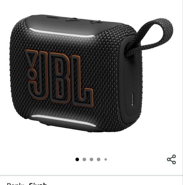 JBL Go5, Bluetooth Hoparlör, IP67, Siyah